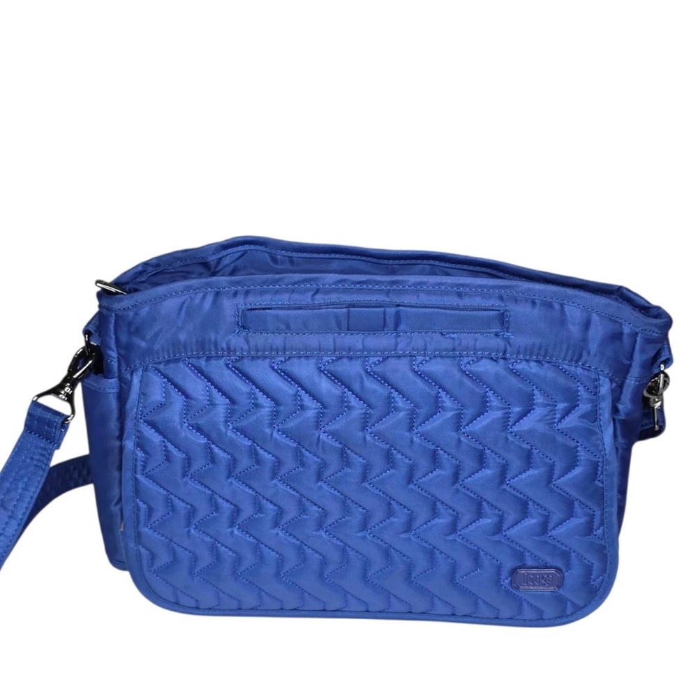 NWT:  LUG WINGS SE CROSSBODY BAG - COBALT BLUE & insulated pouch inside